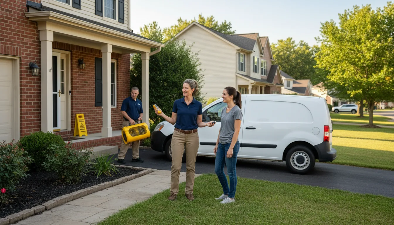 Water restoration image for Dehumidification And Cleanup Services in Nash, TX
